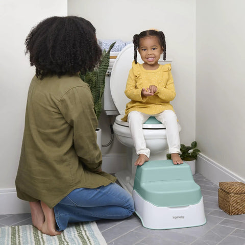 Fast Track Potty Training With This Game Changing 3 In 1 Potty Seat That Transitions From Floor Chair To Toilet Topper And Rugged Step Ladder Featuring A Quick Pour Removable Pot For Toddlers Eighteen Months Plus