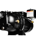 1/2 HP Shallow Well Jet Pump For Homes And Cottages, Delivers 7.4 GPM, Dual Voltage 115/230V, Cast Iron Casing, Model PWJET50 Black