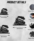 Steam Locomotive Metal Wall Art Black Iron Industrial Style Sculpture Durable Modern Decor 16 Inch Wall Sculpture Product Details