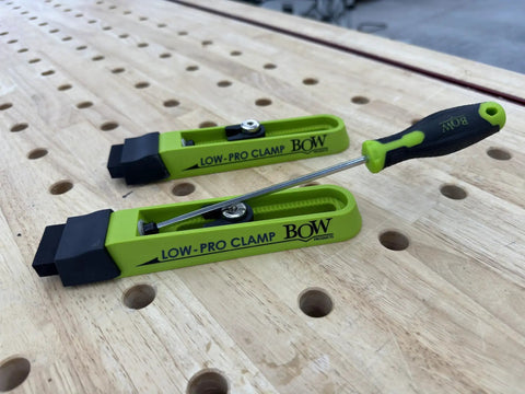 Low Profile Clamp Kit For CNC Machines MFT Tables Dog Tables T Track Tables And Work Benches Includes Hold Down Clamps