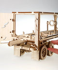 Trailer Attachment For Heavy Boy VM-03 Mechanical Truck Kit Realistic Functional Model Build With Smooth Rolling Wheels Perfect Expansion For Your Truck Crafting Project And Weekend Build Sessions, plywood trailer, 365 x 120 x 160 mm