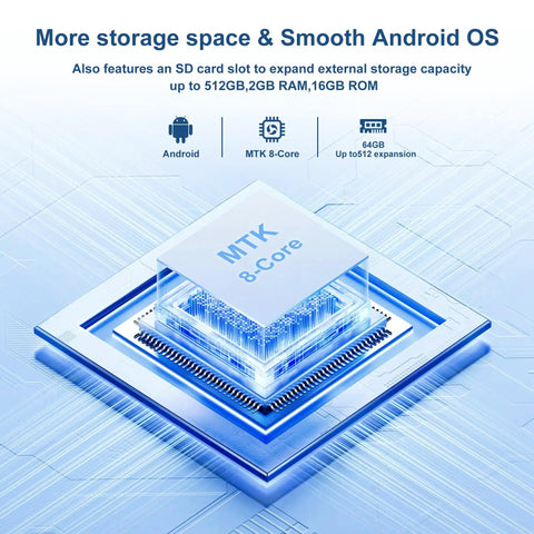 MTK 8-core processor in Jam Packed 80GB MP3 Player With Bluetooth And WiFi, 4.0 Inch Screen, Streams Spotify Amazon Music YouTube