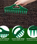 Hand holding 7 Piece Seed Spreader Set With Twelve Hole Dibber Upgraded 2025 Mini Seed Dispenser for even sowing in soil