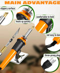 30W Hot Knife Foam Cutter Set With 10 Carbon Steel Blades And Wood Burning Tip showcasing comfort grip handle and rapid heat-up features.