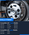 Six Lug Front Wheel Bearing And Hub Assembly For Toyota Tacoma 2005 To 2021 4WD 4Runner 2003 To 2021 FJ Cruiser 2007 To 2014