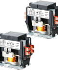 Two Pack HVAC Motor Contactor 120V 30A 2 Pole Replacement Relays Compatible With C230B for air conditioners, heat pumps, refrigeration systems