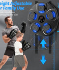 Music Boxing Machine Interactive Punching Trainer With Boxing Gloves Wall Mounted Electronic Boxing Target For Adults And Kids