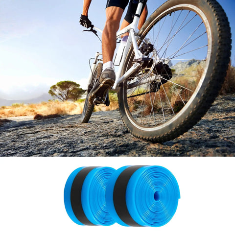 Heavy Duty Mountain Bike Tire Liner Strip For Puncture Protection Between Tire And Tube Black And Blue Fits 23X1.0 Tires 2300mm