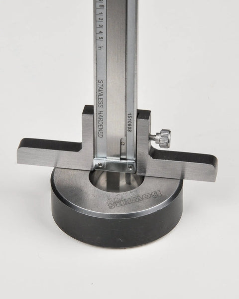 Pro Grade Machinist Dial Caliper And Depth Attachment Set 0 To 6 Inch Range With 0.001 Inch Precision Hardened Stainless Steel Anti Backlash Shockproof With Heavy Duty Spring Knurled Lock Screw For Secure Jaw Position White Finish
