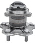 Rear Wheel Bearing And Hub Assembly For Nissan Sentra 2013 2014 2015 2016 2017 2018 2019 5 Lug ABS Compatible FWD Direct Replacement With 4 Bolt Square Flange Durable High Precision OEM Equivalent