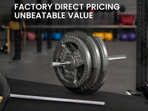 Heavy Duty 5 Foot Powerlifting Barbell With 1 Inch Standard Grip 300 Pound Capacity Solid Chrome Plated Knurled Bar For Deadlift Bench Press Squat