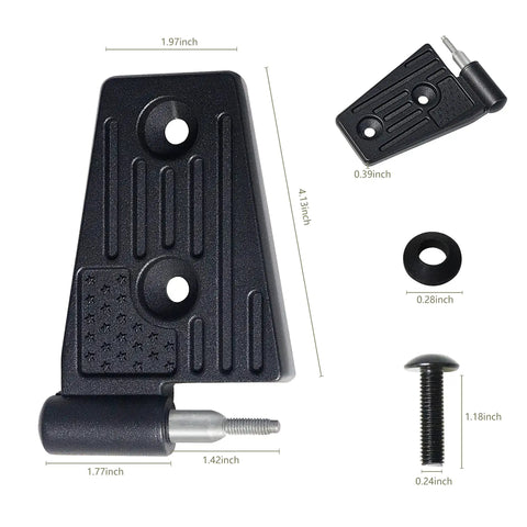 Jeep Wrangler JK Door Hinges Kit Replacement Aluminum Black 8 Pcs For 2007 2018 JK JKU Rubicon Sahara 4 Door Durable