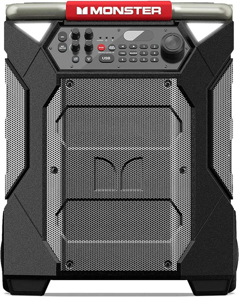 Front view of Rockin Roller 270 Portable Indoor Outdoor Bluetooth Speaker with 200 Watts Power and robust design