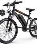 All Terrain Electric Mountain Bike For Adults With 26 Inch Wheels 350W Motor Cruising Up To 19.8 MPH 374.4Wh Removable Battery