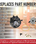 Distributor Cap Tune Up Kit With Rotor And Gasket For GM V8 HEI Ignition Thunderbolt IV And Thunderbolt V Systems parts overview