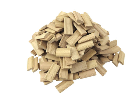 Pile of 250 Pack Beechwood Loose Tenons, 6mm x 40mm x 20mm, Kiln-Dried Beech for Domino Loose Tenon Joinery