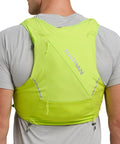 12L Hydration Vest For Runners And Hikers With Quick Fit Adjustments And Breathable Mesh 1.6L Insulated Bladder XL Lime Reflective Silver