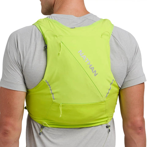 12L Hydration Vest For Runners And Hikers With Quick Fit Adjustments And Breathable Mesh 1.6L Insulated Bladder XL Lime Reflective Silver