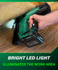 Cordless 18V Narrow Crown Stapler Kit With 2.0Ah Battery Drives Half Inch To One And A Half Inch Staples, 18 Gauge Finish Stapler