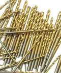 60 Piece Mini Titanium Twist Drill Bit Set For Wood Metal Plastic Aluminum And Steel With Pro Grade Fully Ground HSS 4341 Bits