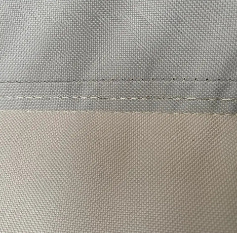 Close-up of stitching on Heavy Duty 600D Patio Swing Seat Cover Replacement For 3 Seater Outdoor Swing Cushions Waterproof UV Fade Resistant Rugged