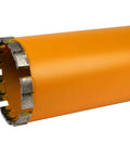 Archer PRO 3-inch diamond turbo core drill bit end view with orange housing and diamond teeth