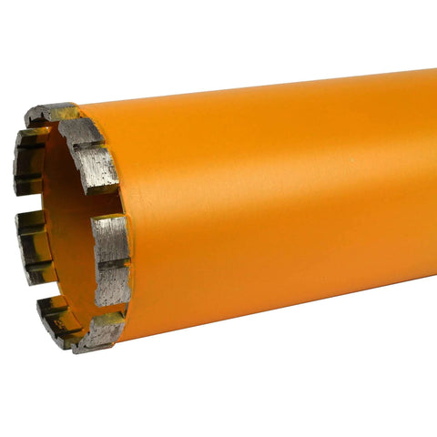 Archer PRO 3-inch diamond turbo core drill bit end view with orange housing and diamond teeth