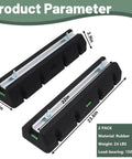 Rock Solid Rubber Mini Split Base Pad Set Of 2 For AC Condenser Leveling Feet with dimensions and load capacities displayed.