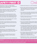 Safety instructions for Mini Dual Temp Heat Gun For Crafting With Variable Speed And Heat Dope Power, pink and black, Chandler Tool.