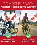 Image showing Replacement Bike Cleats For Cycling Shoes Compatible With Look Delta And Peloton, 9 Degree Float, Allen Key Bolts Included.