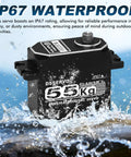Waterproof Beefy High Torque 55Kg Full Metal Coreless Digital RC Servo for 1/10 Crawler Cars