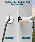 Four Pack White Wall Grommets For Starlink Cable Routing Kit Non Slip Pass Through Bushings shown installed in wall