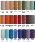 Natural Macrame Cord 2mm Thick 220 Yards Colorful 3 Strand Twisted Cotton Rope for Wall Hangings in 32 shades.
