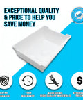 Upgraded Lifetime Ice Cube Container Bucket Tray Replacement DA61-05300A For Refrigerator Non OEM Upgrade shown with features