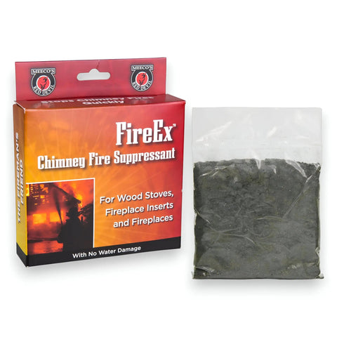 Emergency Chimney Fire Suppressant Pack For Wood Stoves, Fireplaces And Inserts That Quickly Extinguishes Fires Without Ignition Or Water