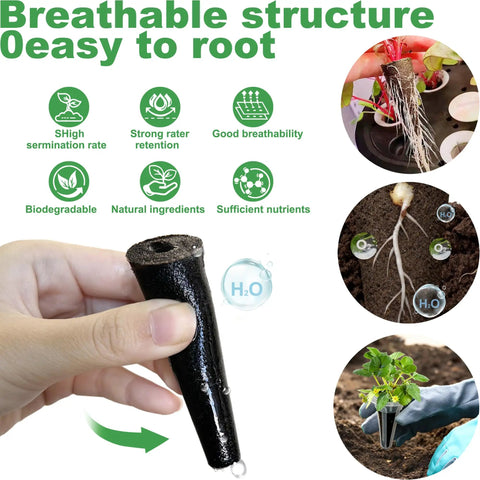 60 Pack Hydroponic Grow Sponges for Indoor Gardens Replacement Seed Pods Compatible With AeroGarden iDOO shown in use