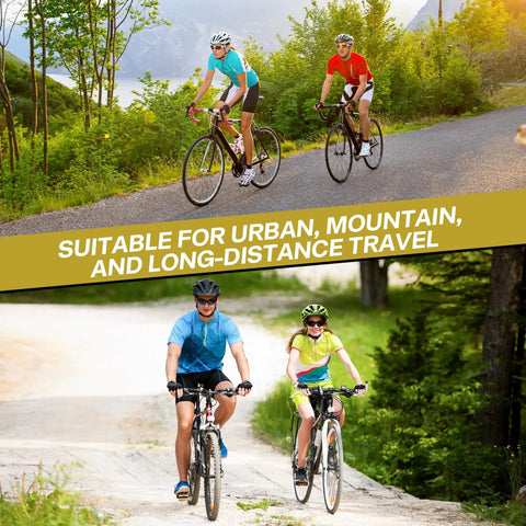 Cyclists on road and mountain bikes suitable for self adhesive 700C bike tire liner for puncture protection No More Flats