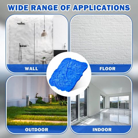 1 Piece Concrete Stamp Mat Set For Texturing, Durable Polyurethane Stamp Skin, Stone Tile Texture Mat, Slate Floor Imprint Molds