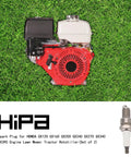 High Performance Spark Plug Set for Honda GX Series Lawn Equipment And Small Engines, engine and spark plug on grass