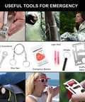 Ultimate Survival First Aid Kit For Men Dads And Adventurers 210 Piece Emergency Gear Set with tools like light stick, whistle, and blanket