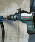Dust Gobbler Collection Attachment For SDS Max And Spline Hammer Chisels, Easy Install Shroud with Bosch hammer in use