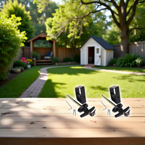 Heavy Duty Zinc T Handle Shed Door Lock Kit With Keyed Alike Security And D Grip Interior Lever For Garages And Garden Sheds Solid As A Rock Runs Butter Smooth