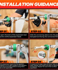 Installation guide for Beefed-Up PEX A Expansion Tool Kit With 1/2 Inch, 3/4 Inch, And 1 Inch Expansion Heads, Manual Expander For ASTM F1960 Fittings