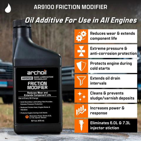 Diesel Friction Modifier Two 16oz Bottles Value Pack For HEUI Injectors, Fixes Injector Stiction And Cold Start Misfires
