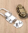 Vintage Metal Hasp Lock For Wooden Boxes Chest Case Jewelry Box Gift Box And Suitcase Durable Zinc Alloy Hardware Latch Toggle Clasp Easy Install