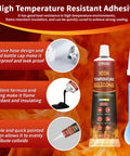 High Temperature Silicone Sealant for Ovens and Microwaves, black, 3.53 oz tube with applicator, showing product features.