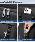 Close-up features of Insulated Cooler Backpack With Leakproof Lining And Double Deck Design For Travel Camping Picnics And Beach Days 31L