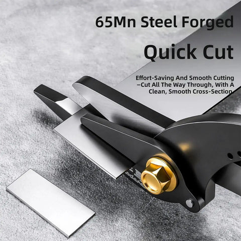 Industrial Strength Hand Held Metal Cutter For Pro Grade Use With Thickened Piercing Edge Ergonomic Nonslip Grip Rust Resistant Construction Heavy Duty Steel Cutting Tool For Industrial Jobs cutting metal sheet