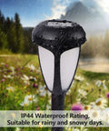 12 Pack Solar Pathway Lights RGB Color Changing Outdoor Garden Lights Auto Color Shifting IP44 Waterproof Solar Powered