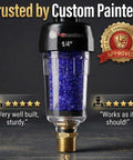 Desiccant Air Dryer System For Pneumatic Tools And HVLP Spray Guns, Removes Oil, Water And Moisture, transparent beads detail.